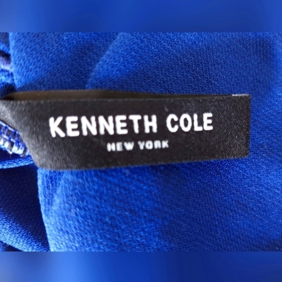 Kenneth Cole  Asymmetrical Swimsuit w Support, Blue, Size Large, VGUC! - Picture 7 of 10